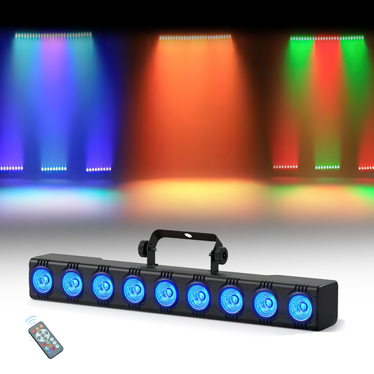 60W Wall Washer Light, 9 LEDS 4-in-1 RGBW light, Stage Lighting Effects, DJ Party Light, Projector Light, suitable for Disco Theaters
